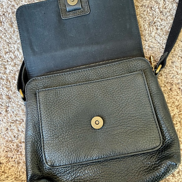 Fossil black leather crossbody bag - Picture 4 of 6